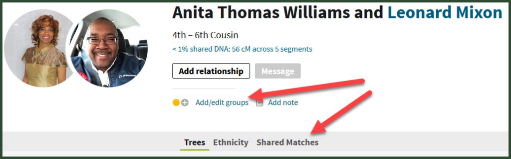 DNA Shared Matches