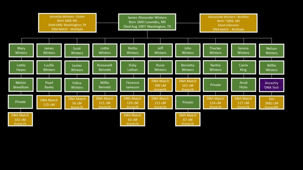 Winters Family DNA Matches